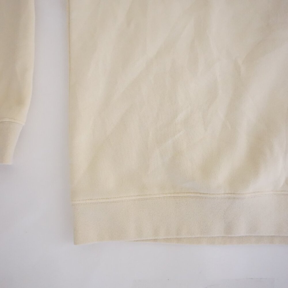 Cream Graphic Crewneck Sweatshirt with Horse Motif - Picture 6 of 11